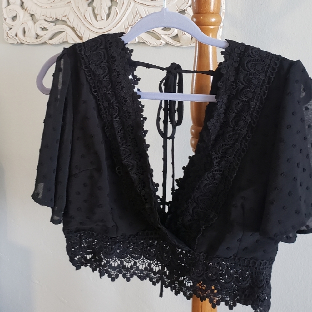Black Crop Top